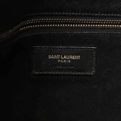 Saint Laurent Calfskin Monogram Hobo Black 6 of 9