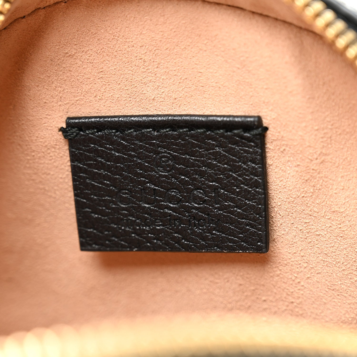 Gucci Grained Calfskin Web Mini Ophidia Round Shoulder Bag Black 6 of 10