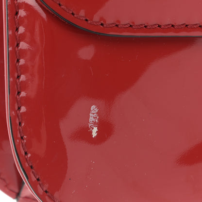 Valentino Garavani Patent Monochrome Small Glam Lock Rockstud Flap Rosso Valentino 11 of 11