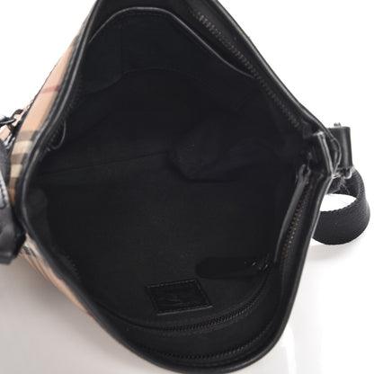 Burberry Haymarket Check Crossbody Bag Black 5 of 8