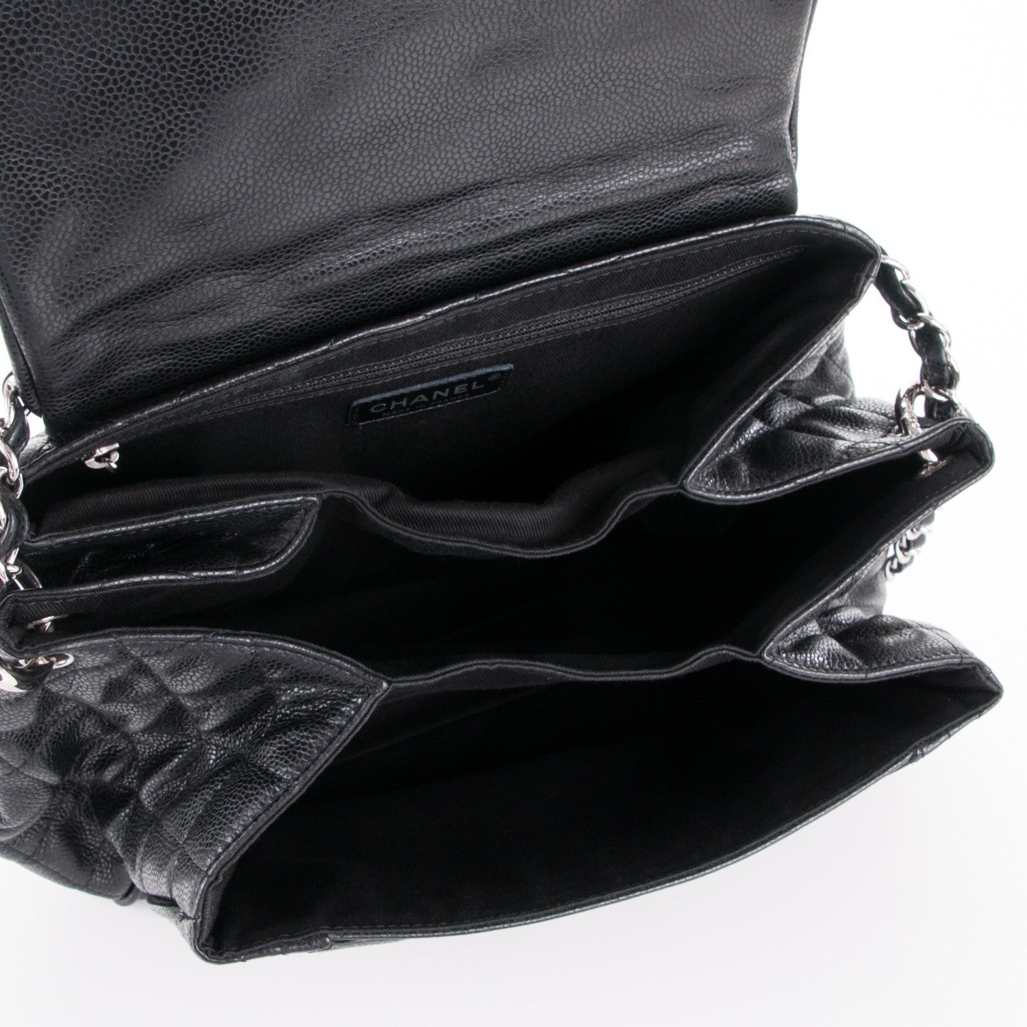 Chanel Caviar Quilted Timeless Accordion Flap Black 6 of 8
