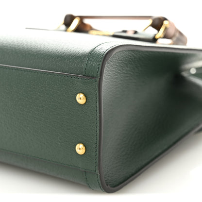 Gucci Wonka Grain Calfskin Small Diana Tote Bag Vintage Green Powder Pink 9 of 9