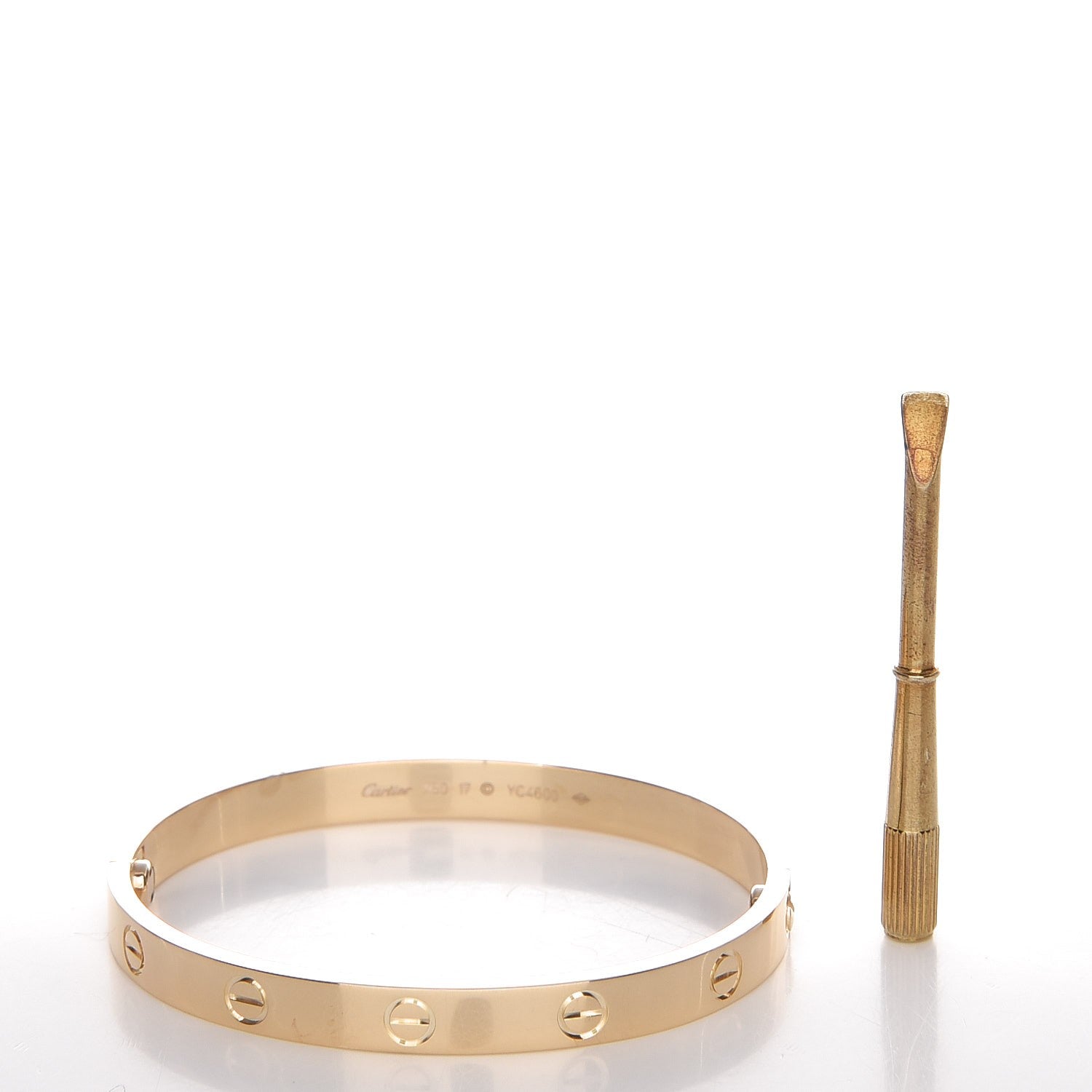 Cartier 18K Yellow Gold LOVE Bracelet 17 3 of 5