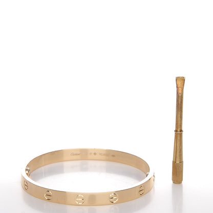 Cartier 18K Yellow Gold LOVE Bracelet 17 3 of 5