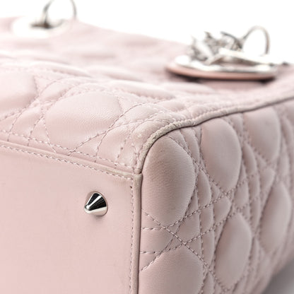 Christian Dior Lambskin Cannage Medium Lady Dior Light Pink 9 of 15