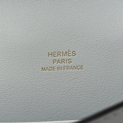 Hermes Swift Kelly Pochette Clutch Gris Platine 6 of 13