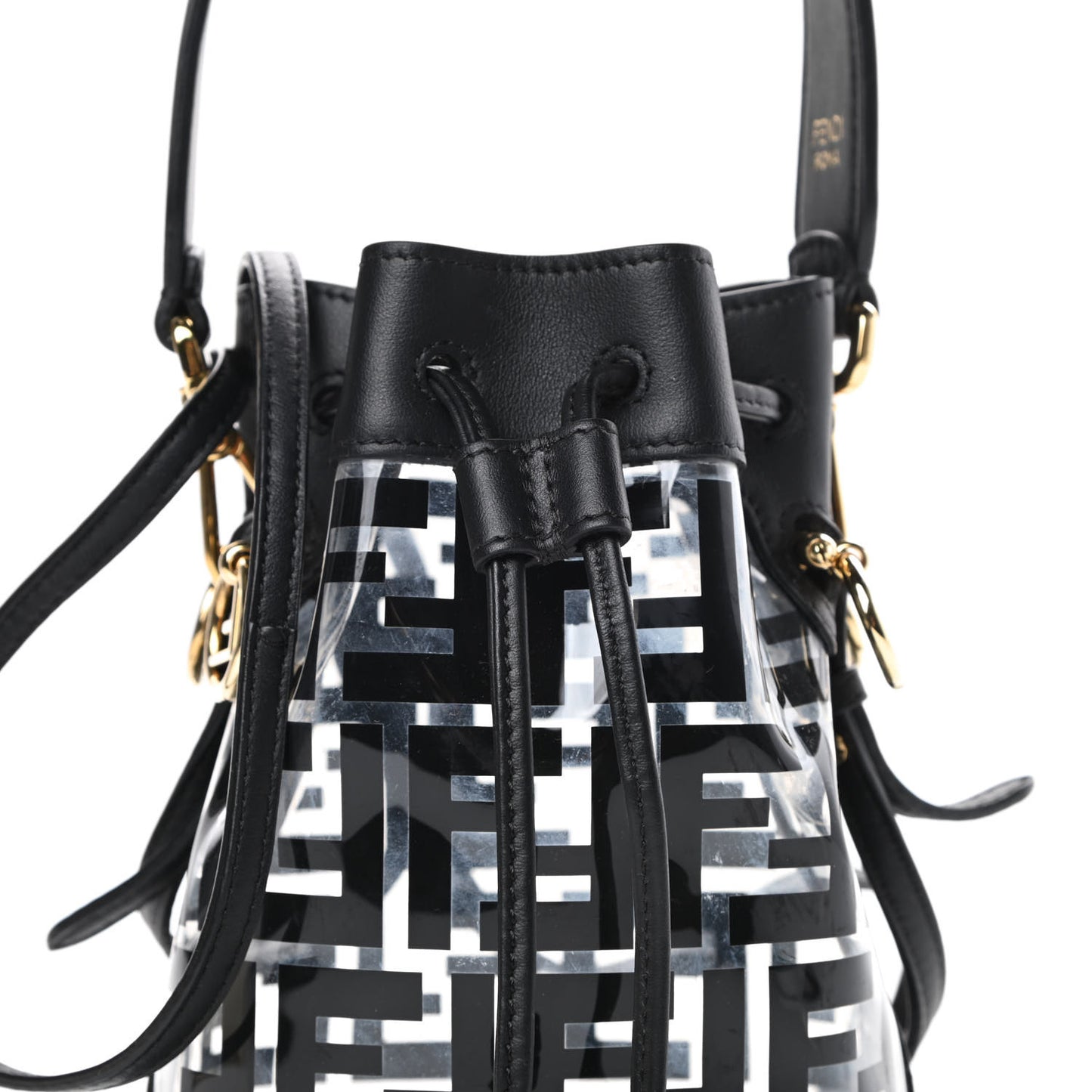 TPU FF Vitello Grace F is Fendi Mini Mon Tresor Bucket Bag Black