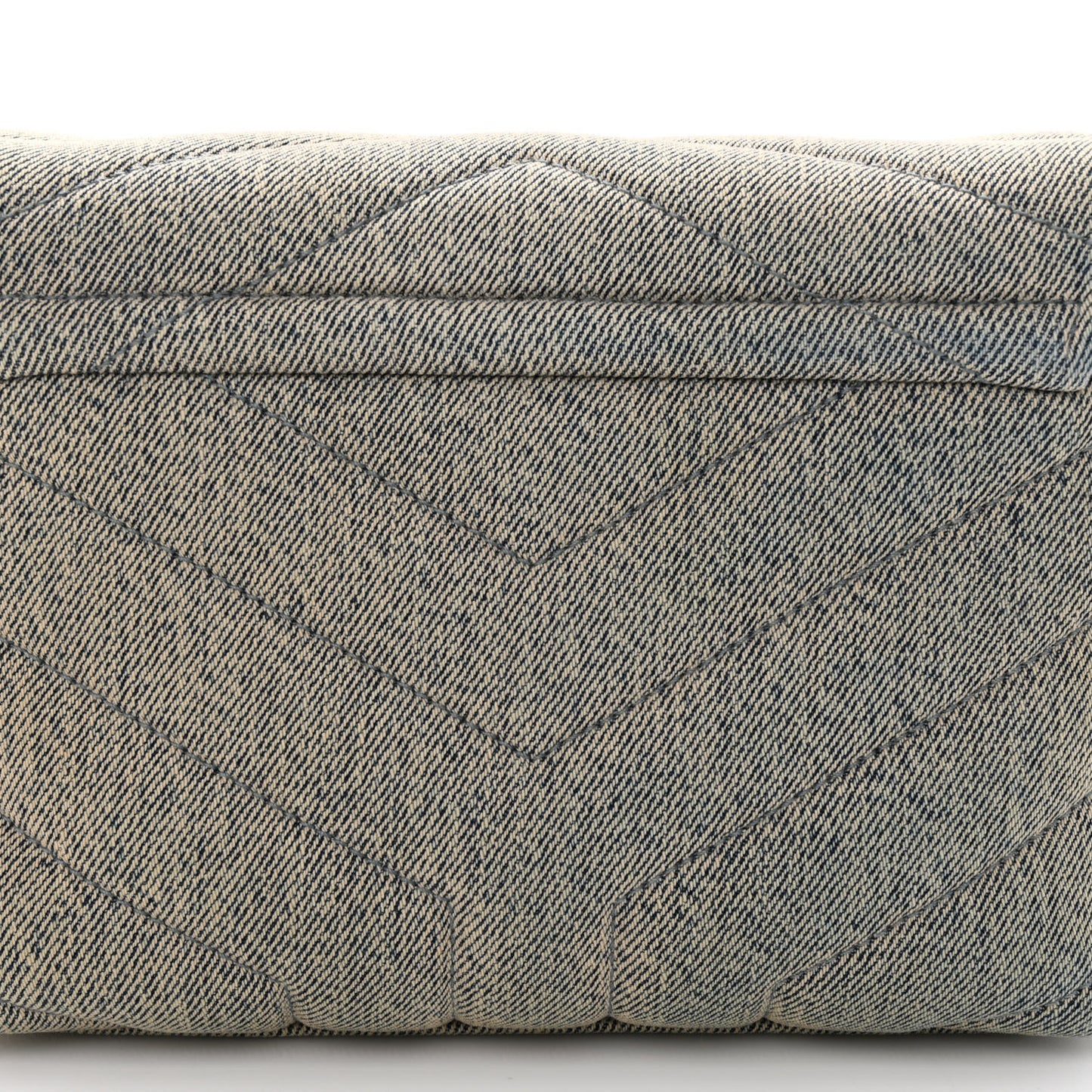 Denim Y Quilted Monogram Toy Loulou Crossbody Bag Grey