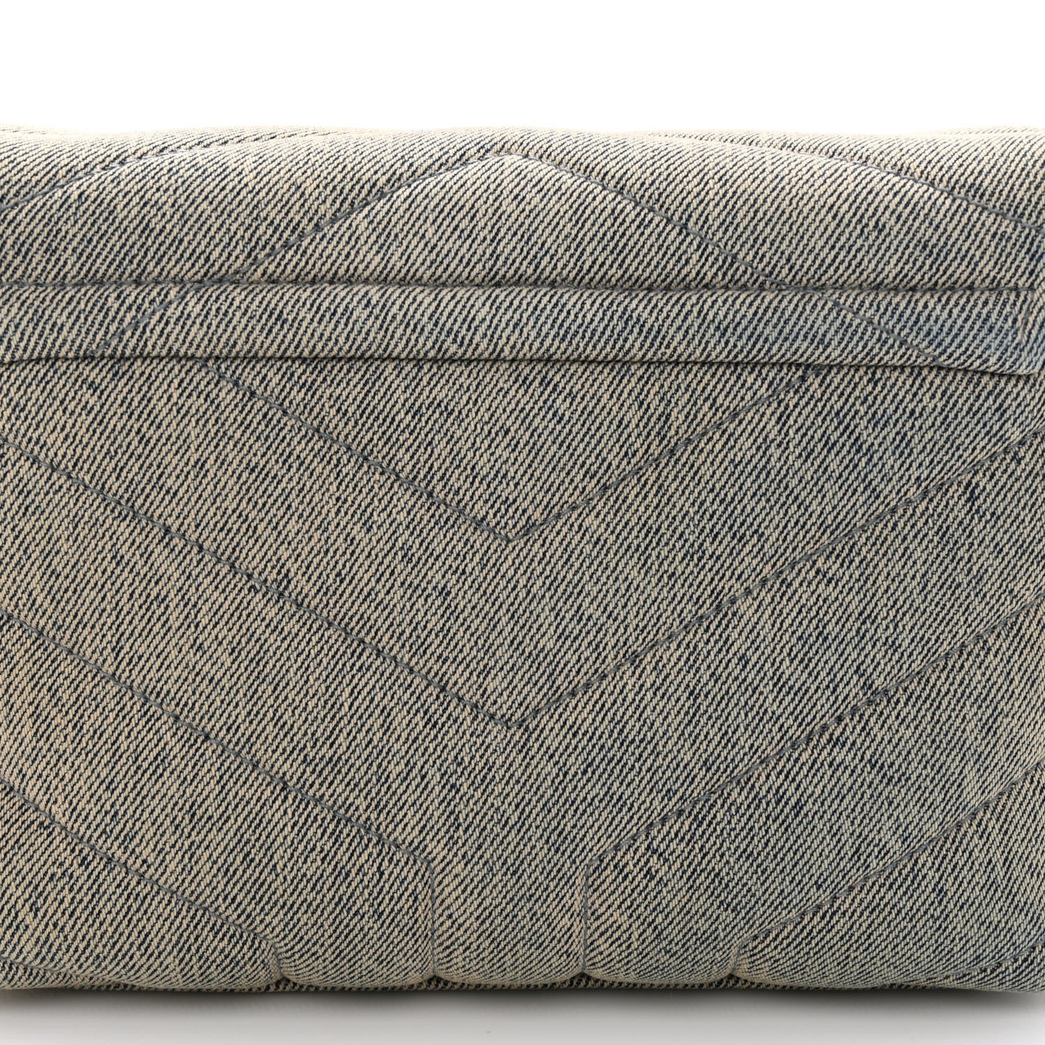 Saint Laurent Denim Y Quilted Monogram Toy Loulou Crossbody Bag Grey 11 of 11