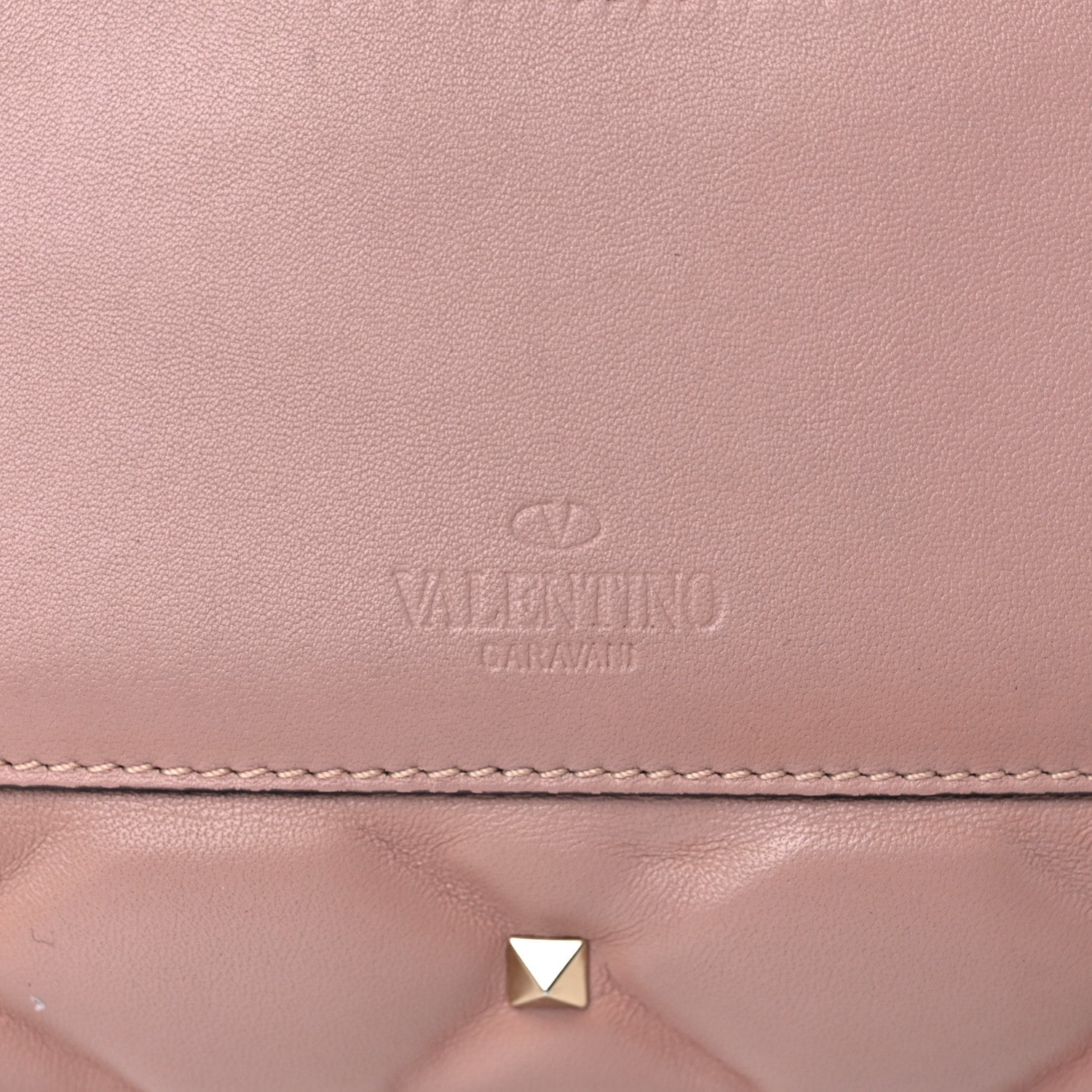 Valentino Garavani Nappa Medium Candystud Top Handle Bag Poudre Rubino 13 of 16