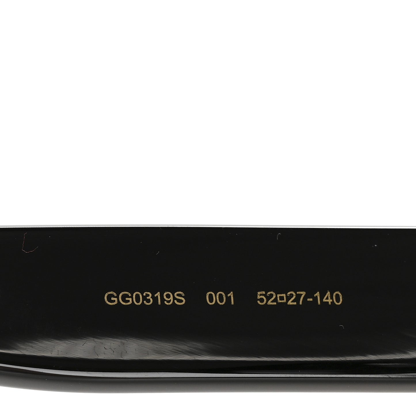 Acetate Round GG Sunglasses GG0319S Black