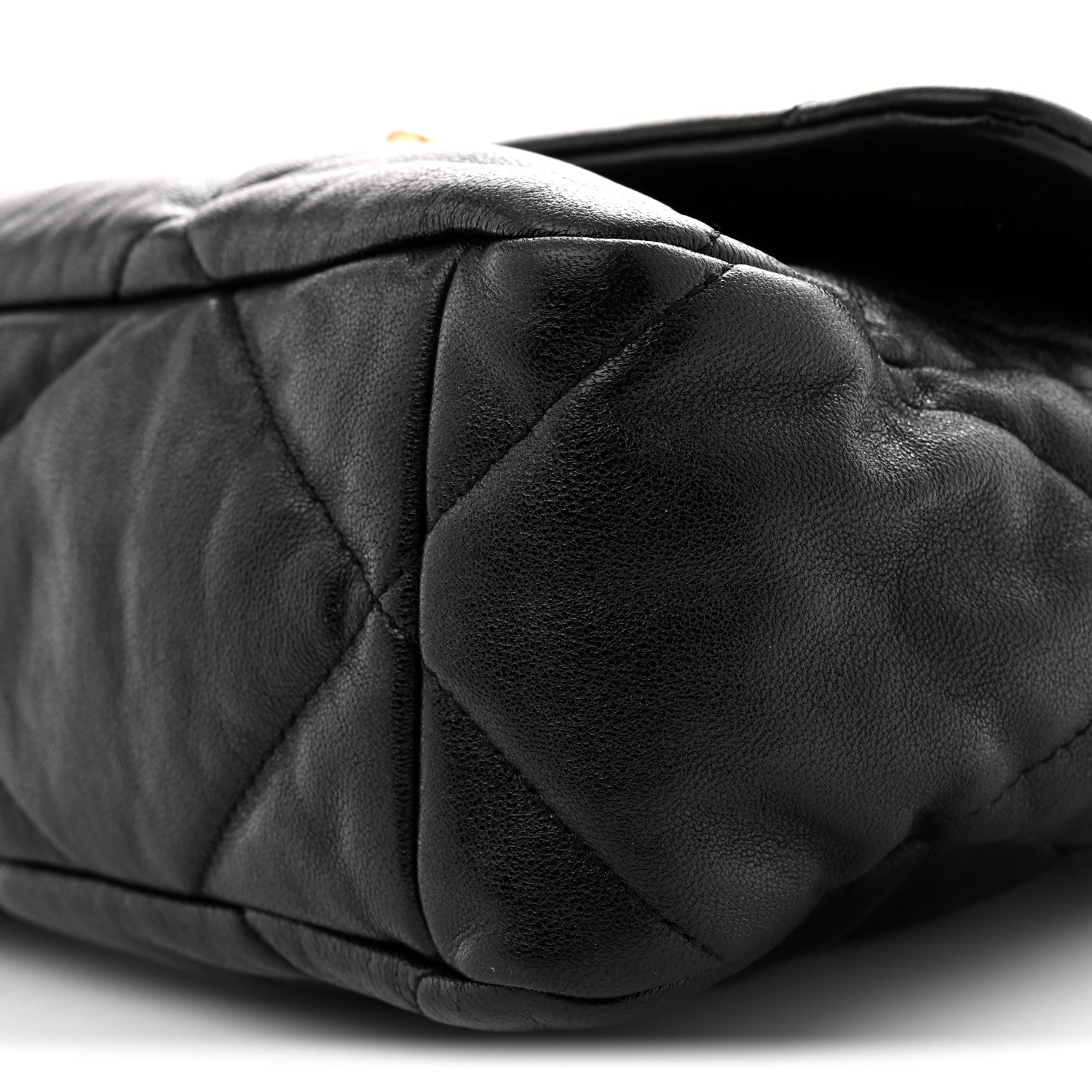 Chanel Goatskin Quilted Large Chanel 19 Flap Black 10 of 10
