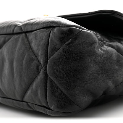 Chanel Goatskin Quilted Large Chanel 19 Flap Black 10 of 10