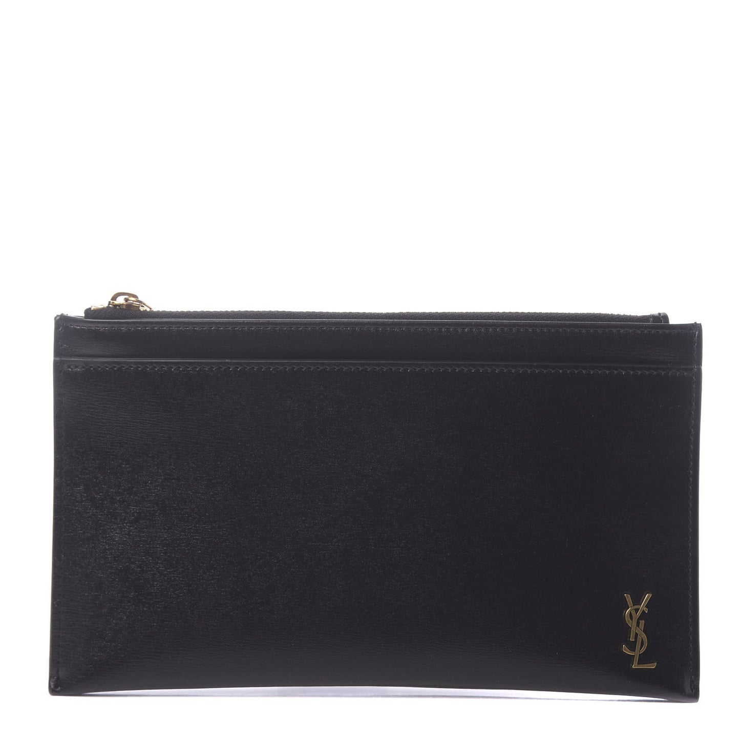 Smooth Calfskin Monogram Bill Pouch Black