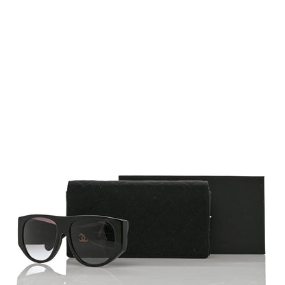 Chanel Acetate Quilted CC Pilot Sunglasses 71465 Black 8 of 8