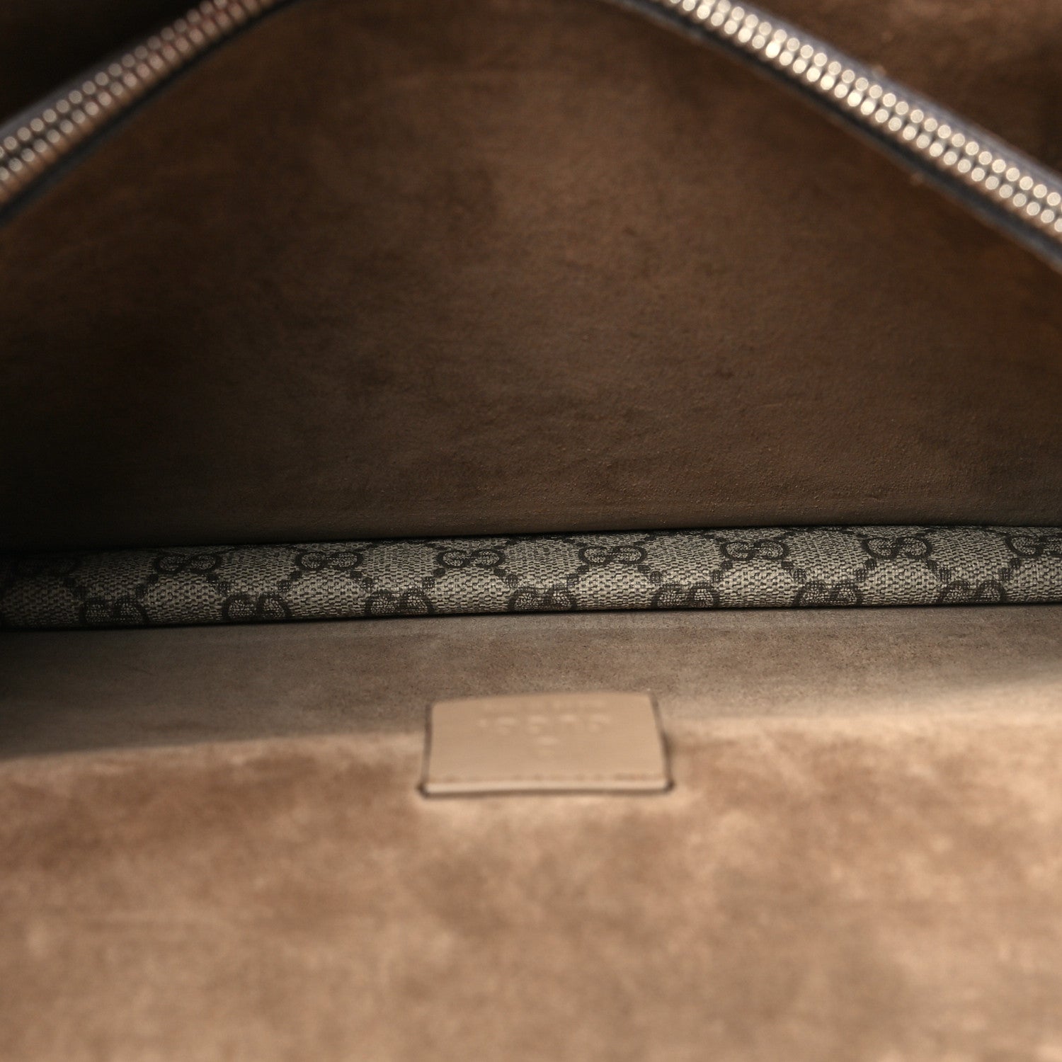 Gucci GG Supreme Monogram Lightning Embroidered Medium Dionysus Shoulder Bag Beige 6 of 14