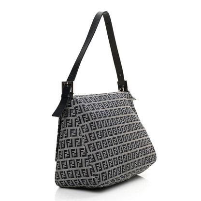 Fendi Zucchino Mama Baguette Navy 3 of 12