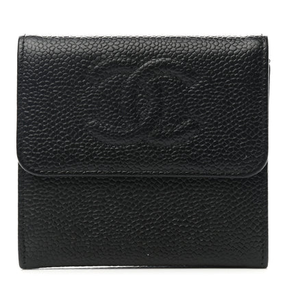 Chanel Caviar Timeless CC Compact Flap Wallet Black 1 of 9