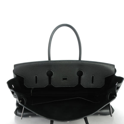 Hermes Taurillon Clemence Birkin 35 Black 8 of 28