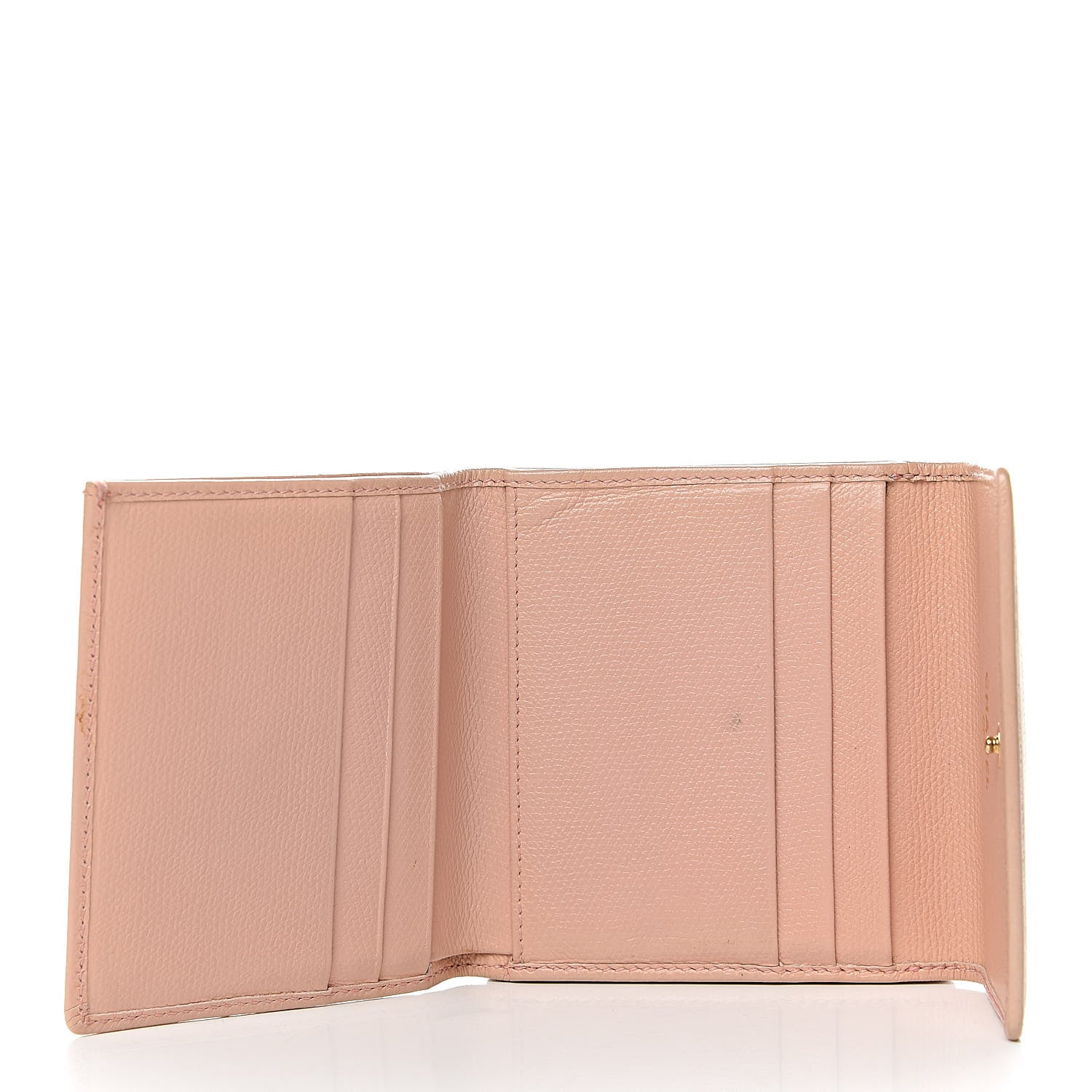 Chanel Grained Calfskin CC Button Compact Wallet Pink 5 of 15