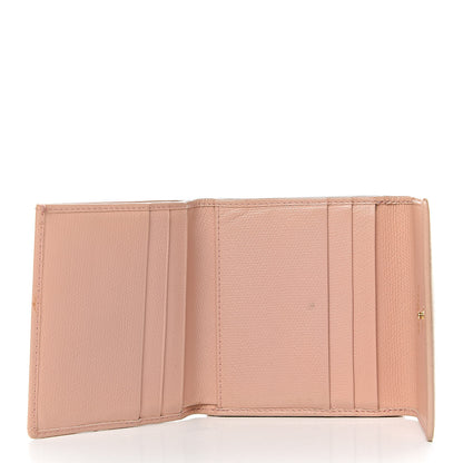 Chanel Grained Calfskin CC Button Compact Wallet Pink 5 of 15