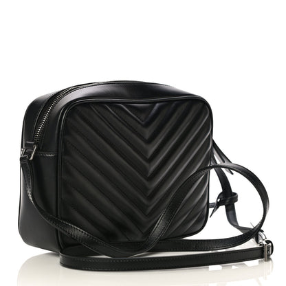 Saint Laurent Calfskin Matelasse Monogram Lou Camera Bag Black 3 of 10
