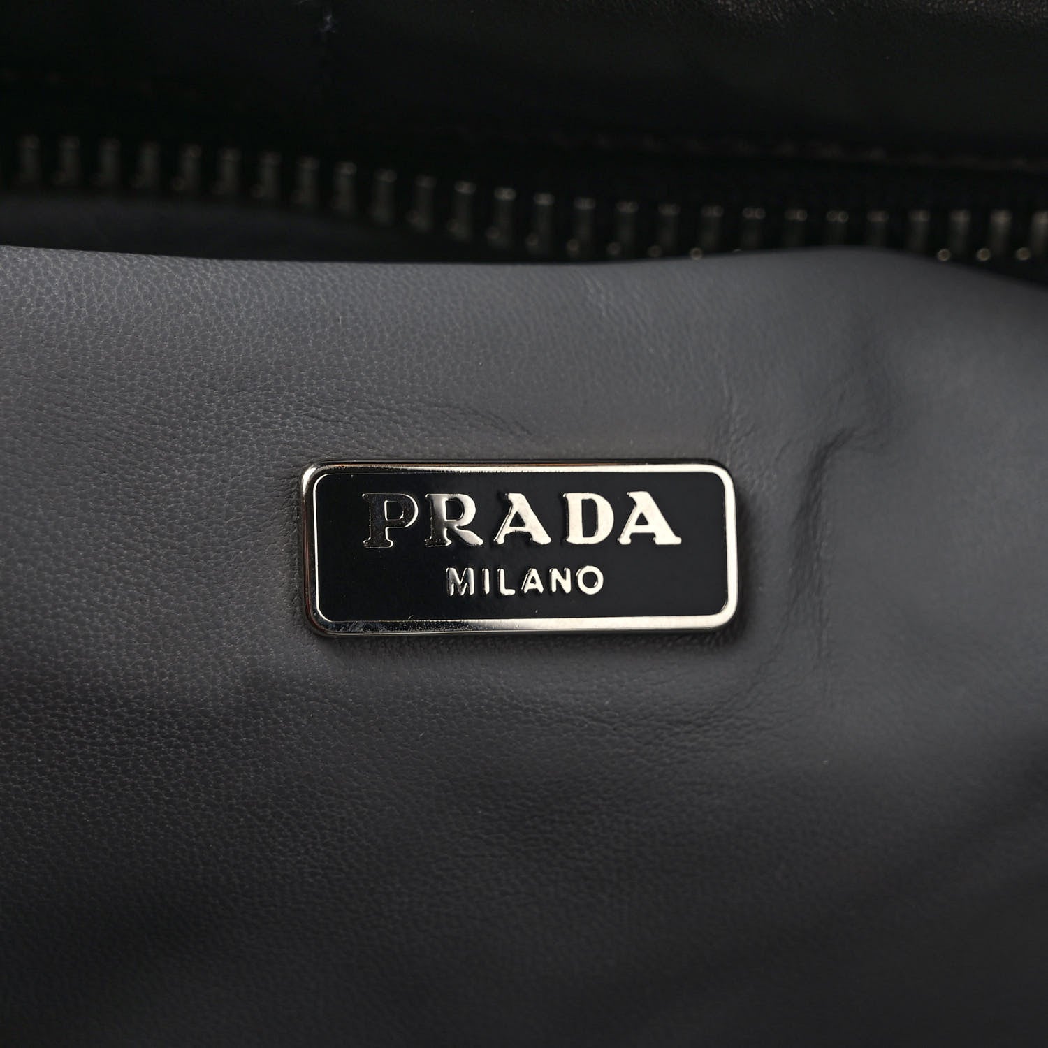 Prada Nappa Bomber Clutch Black 6 of 6