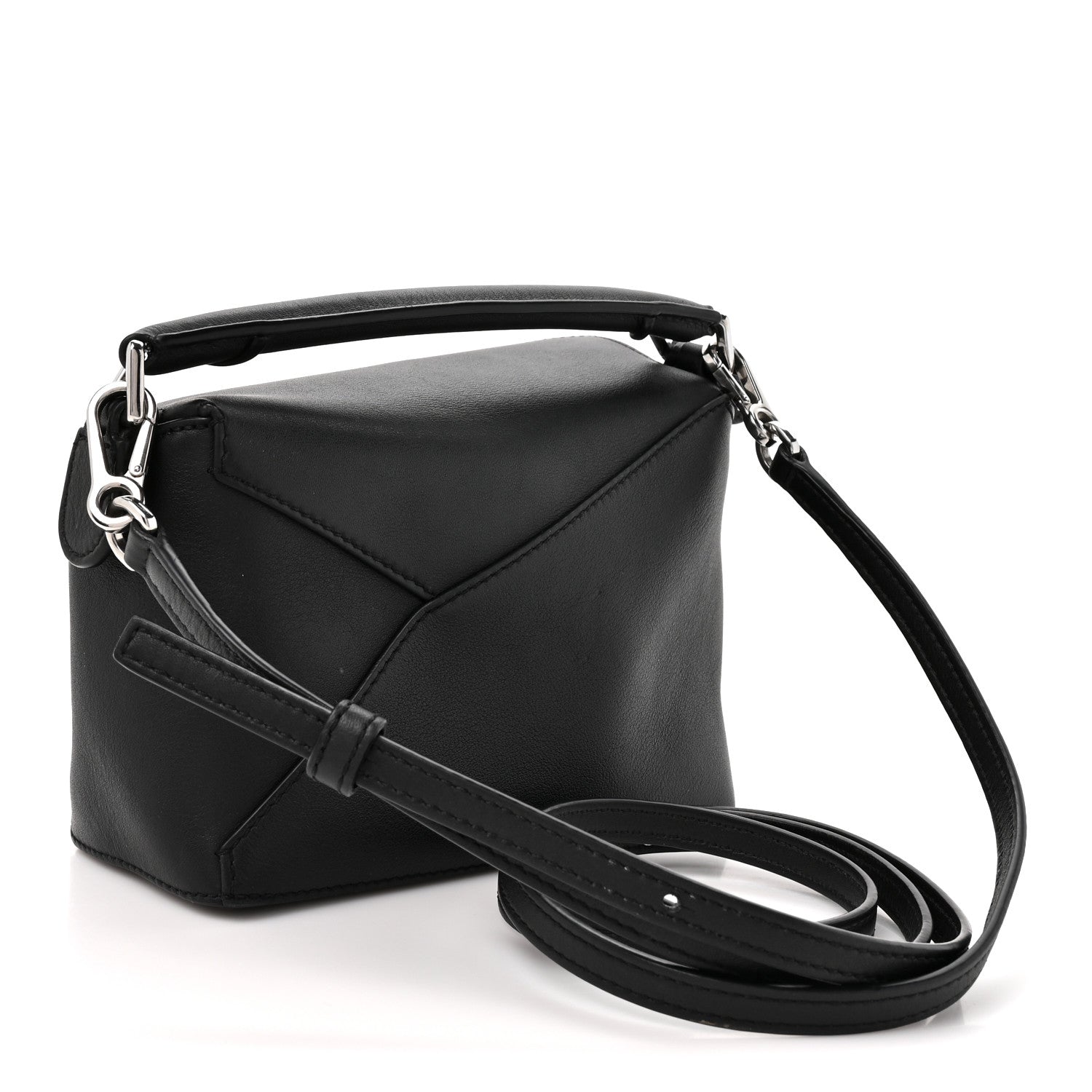 Loewe Calfskin Mini Puzzle Bag Black 3 of 12
