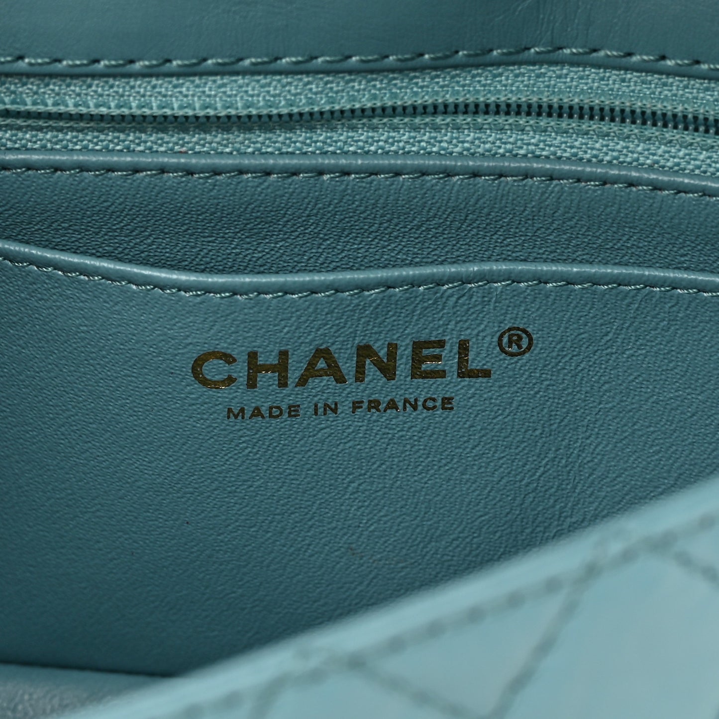 Aged Calfskin Quilted 2.55 Reissue Mini Flap Blue