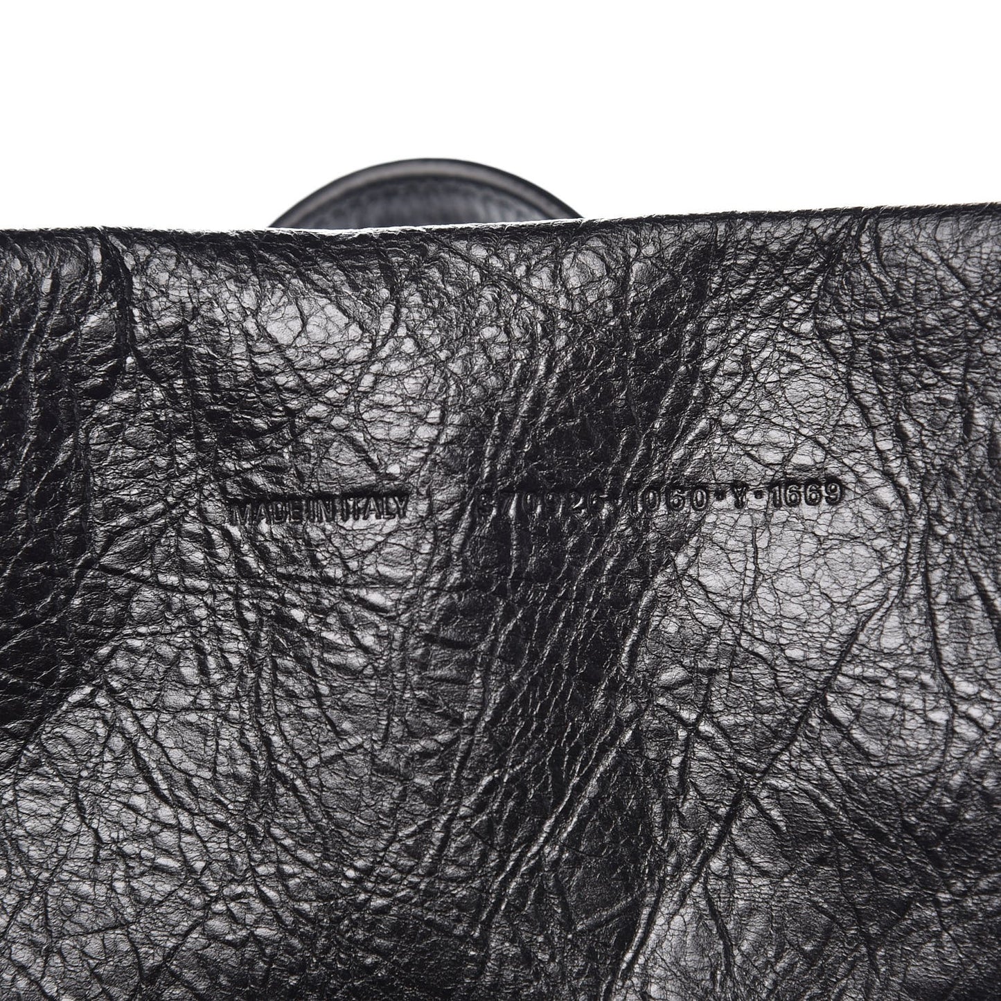 Agneau Graffiti Papier A6 Zip Around Tote Black