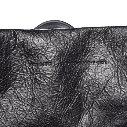 Balenciaga Agneau Graffiti Papier A6 Zip Around Tote Black 7 of 8