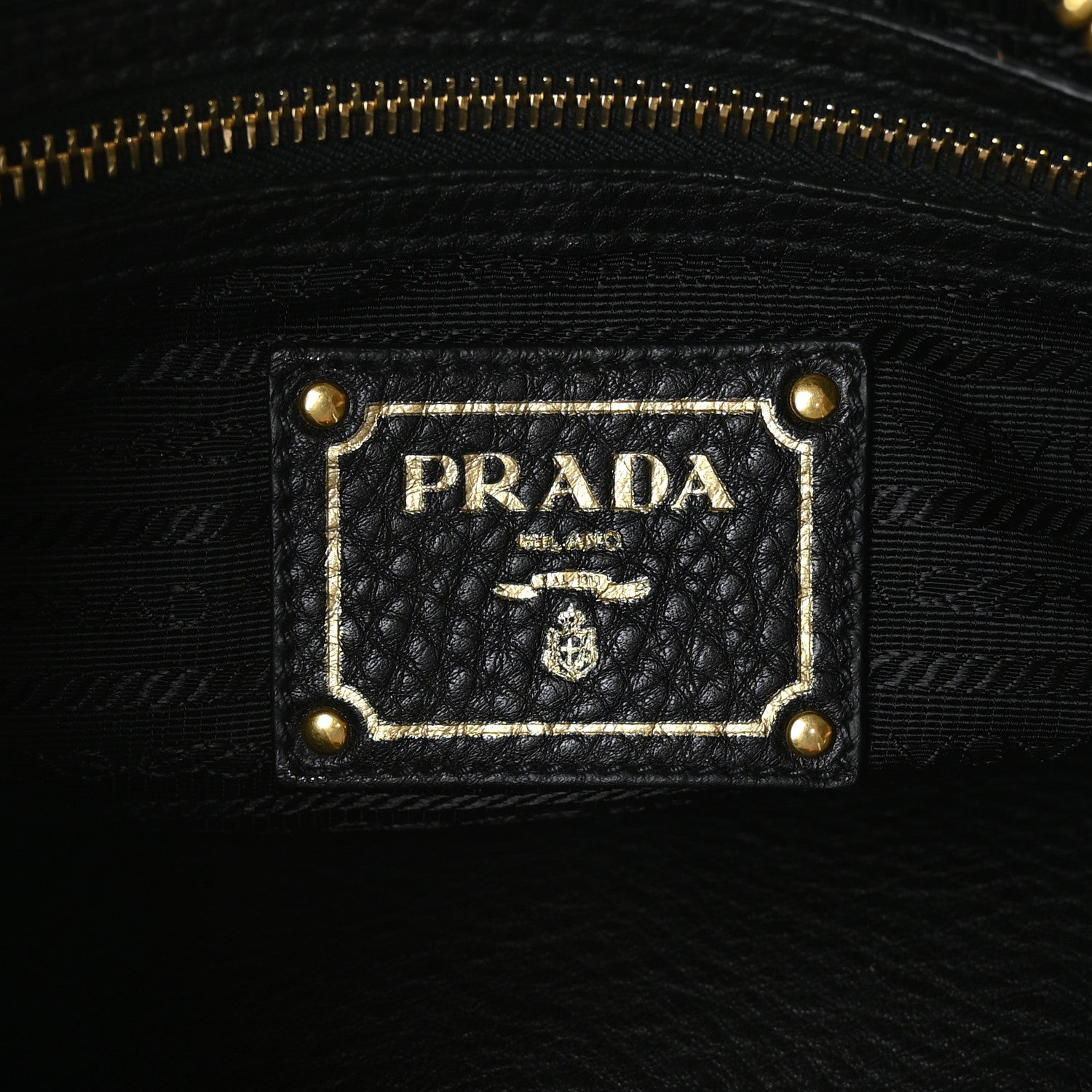 Prada Vitello Daino Sacca Hobo Black 5 of 9