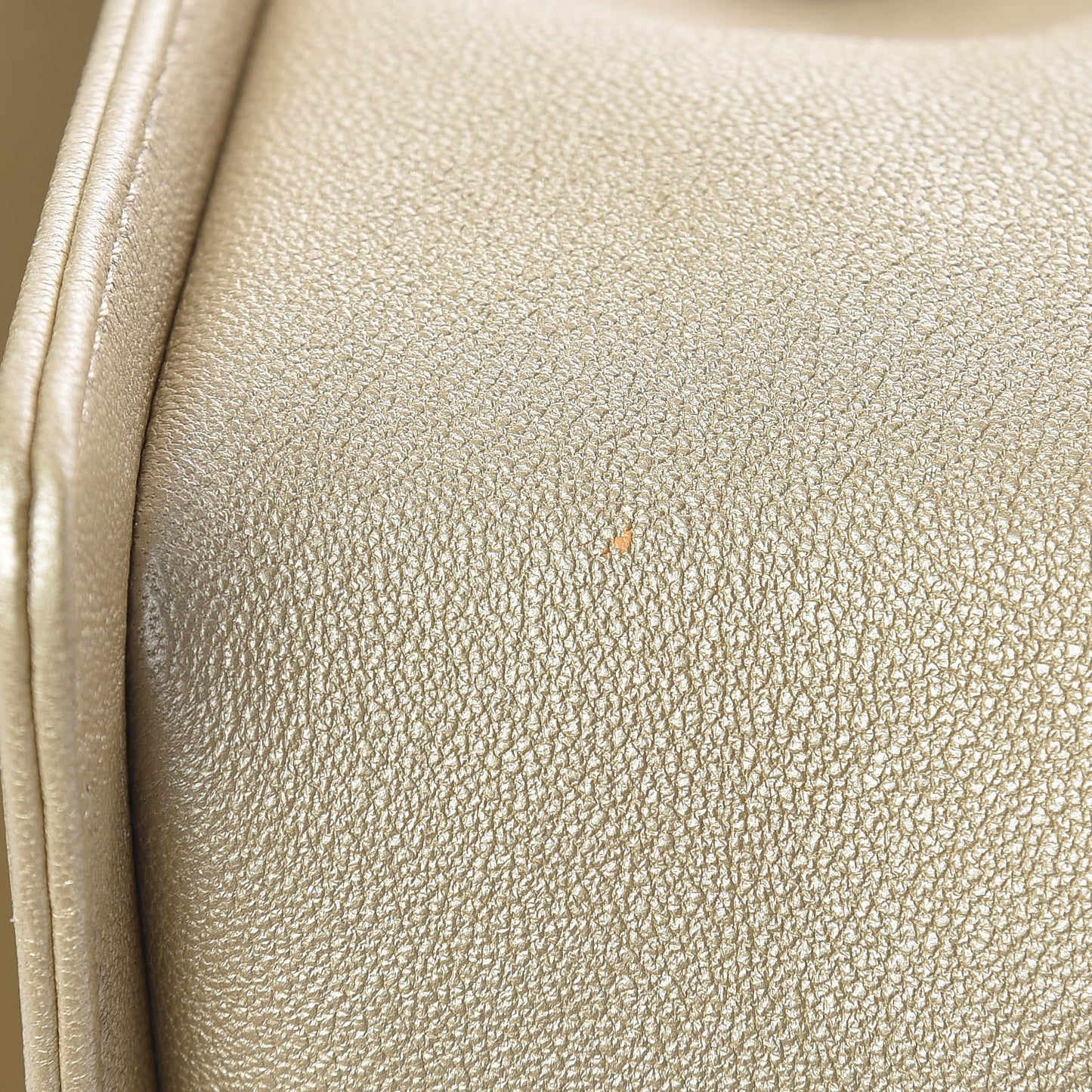 Metallic Lambskin Medium Golden CC Boy Flap Dark Gold