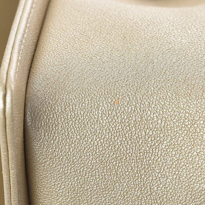 Chanel Metallic Lambskin Medium Golden CC Boy Flap Dark Gold 13 of 13