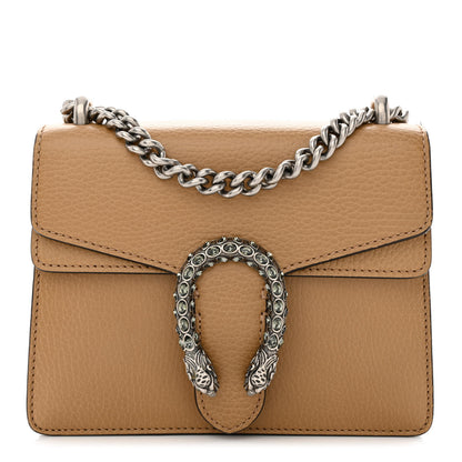 Gucci Dollar Calfskin Crystal Mini Dionysus Shoulder Bag Natural Tan Black Diamond 1 of 12