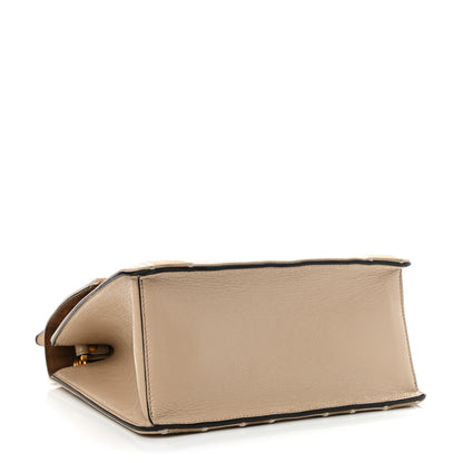 Fendi Agnello Old Shine Chamois F is Fendi Embossed Kan U Shoulder Bag Amido Nude 4 of 11