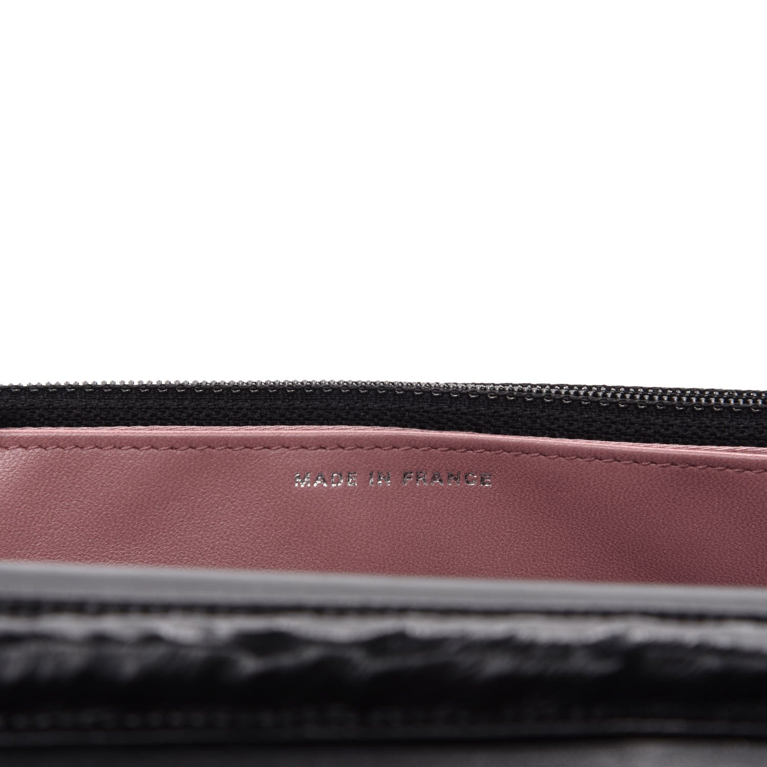 Chanel Lambskin Camellia Embossed Wallet on Chain WOC Black 9 of 12