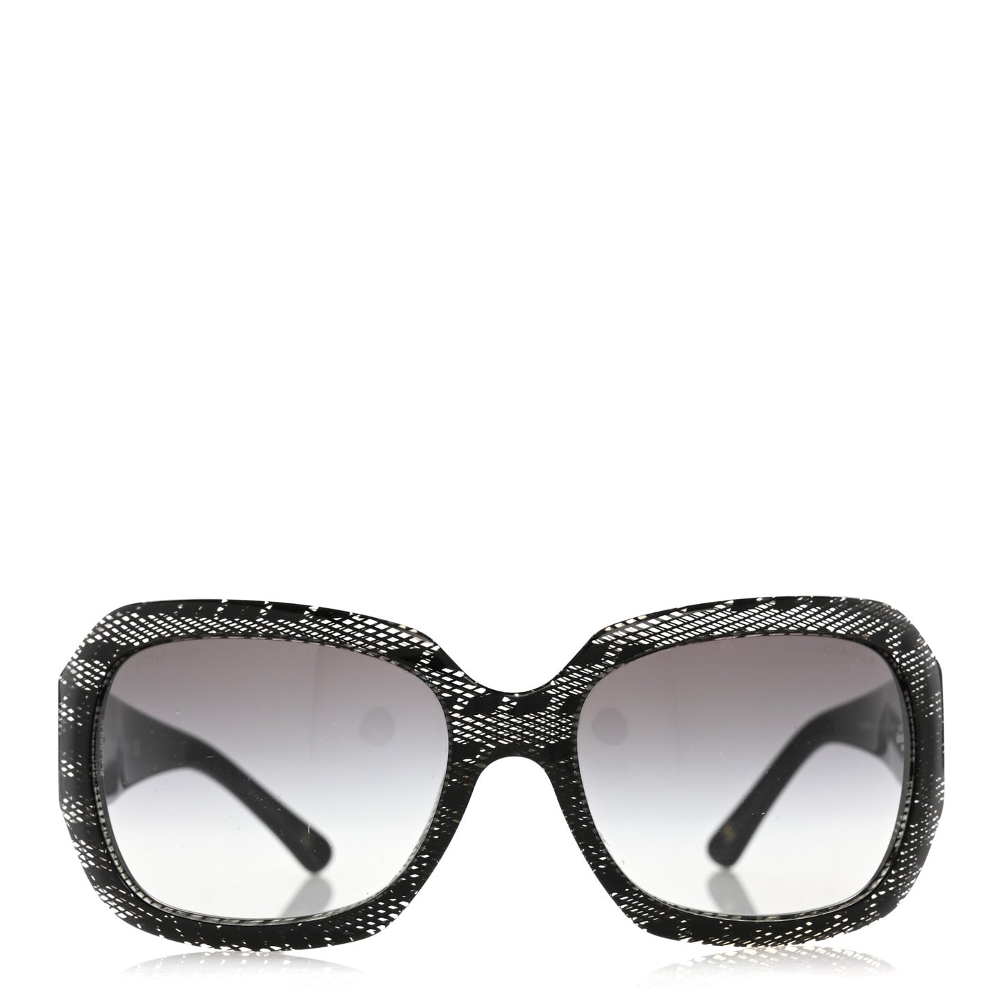 Acetate CC Lace Effect Sunglasses 5146 Black White