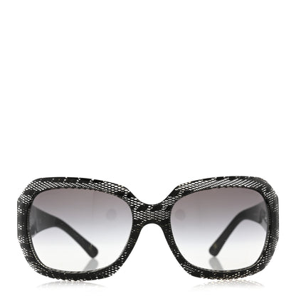 Chanel Acetate CC Lace Effect Sunglasses 5146 Black White 2 of 9
