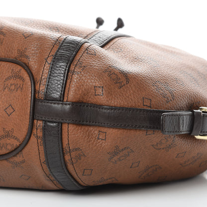 MCM Visetos Drawstring Shopper Cognac 10 of 15