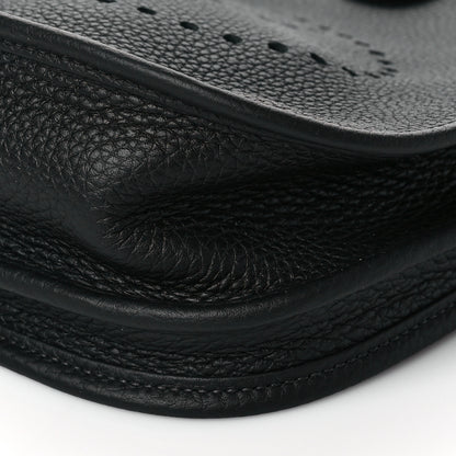 Hermes Taurillon Clemence Evelyne III PM Black 10 of 11