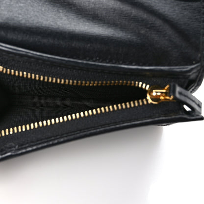 Gucci Boarded Plutone Calfskin Horsebit 1955 Card Case Wallet Black 6 of 8