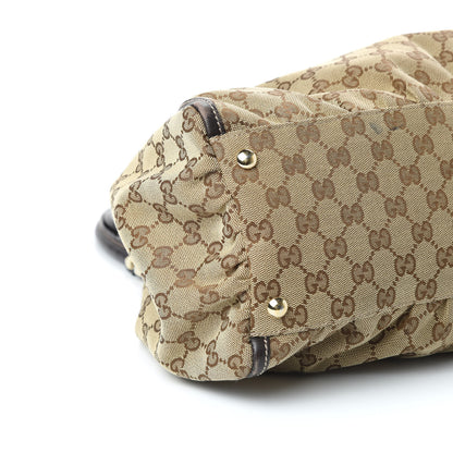 Gucci Monogram Large D Ring Hobo Dark Brown 6 of 10