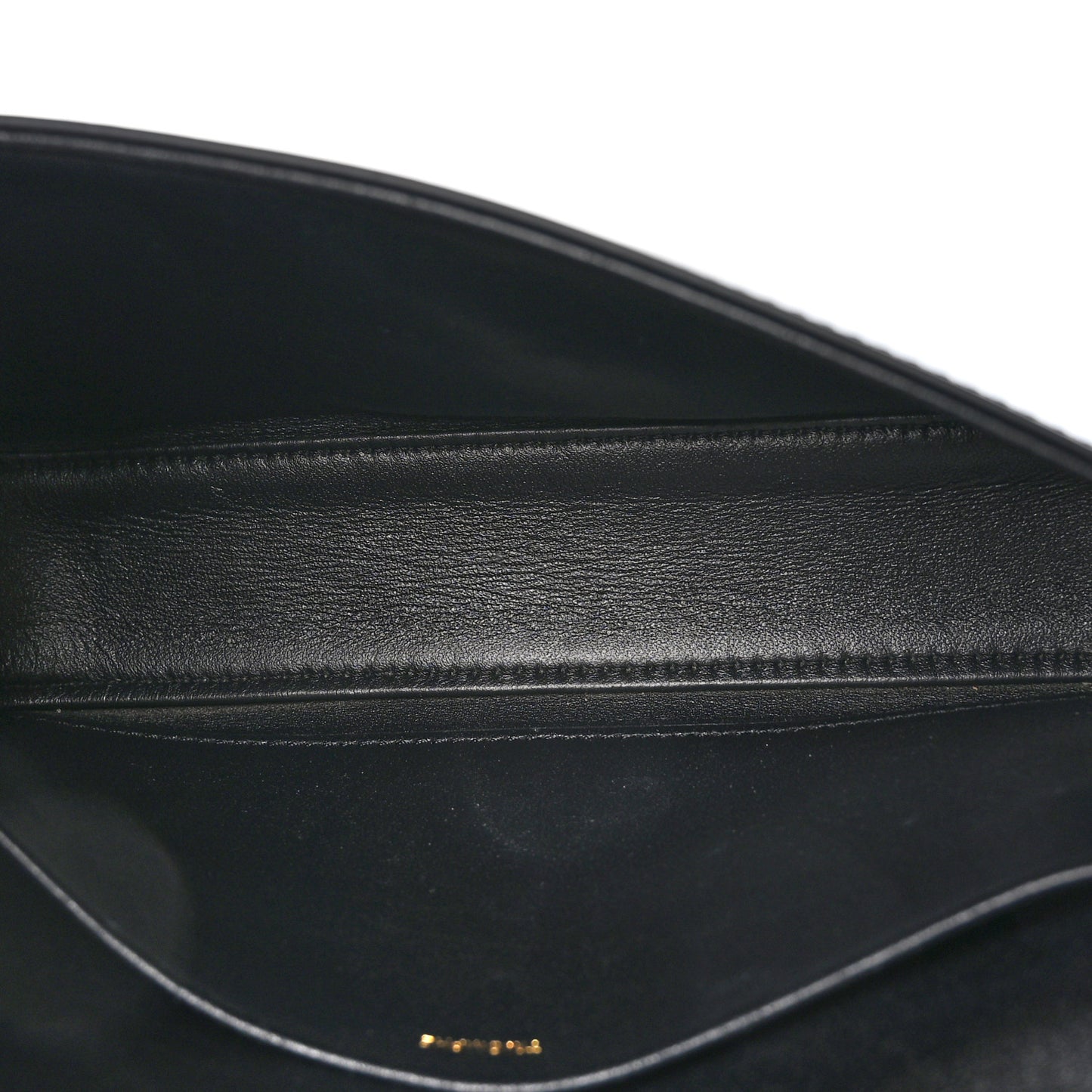 Shiny Calfskin Triomphe Shoulder Bag Black