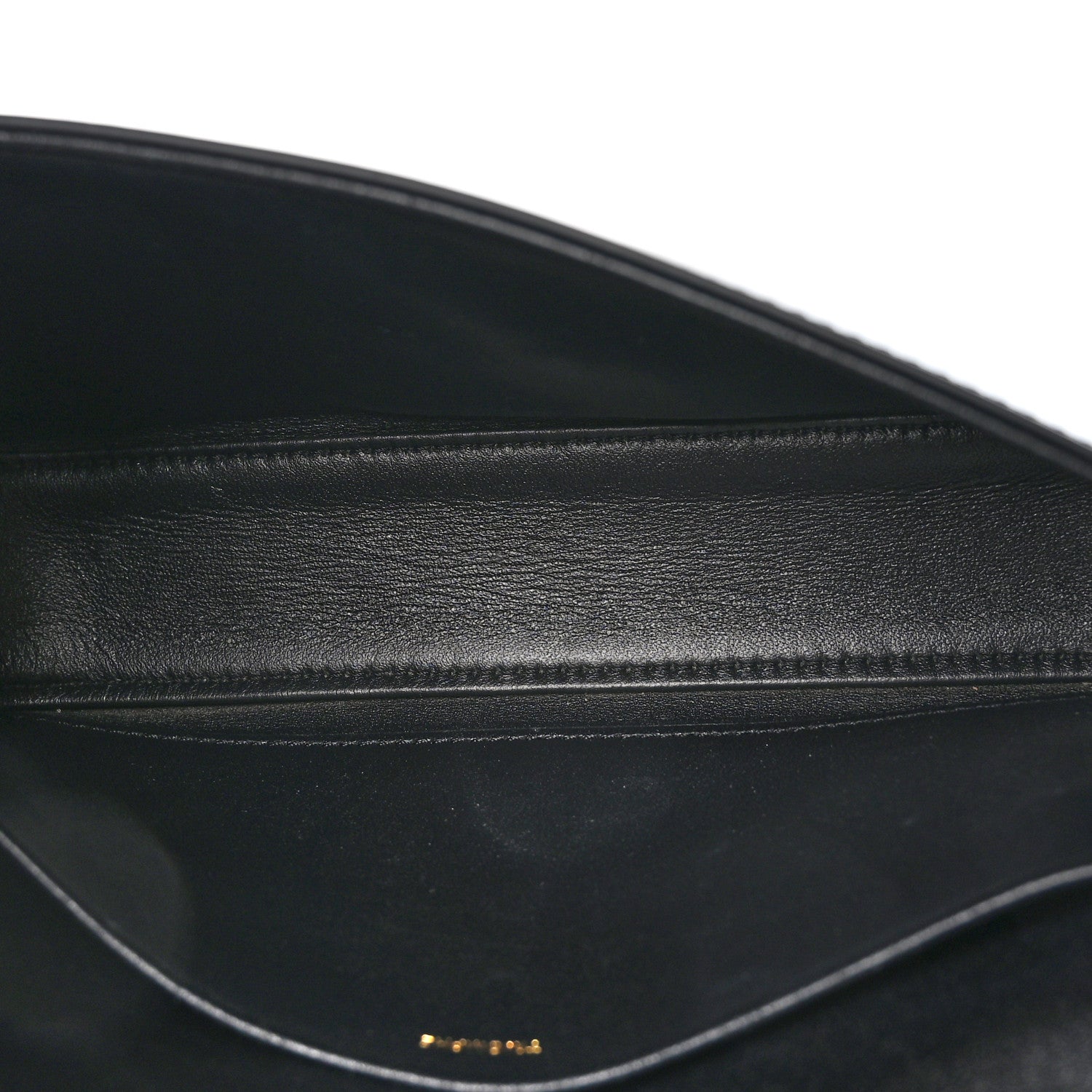 Celine Shiny Calfskin Triomphe Shoulder Bag Black 5 of 11