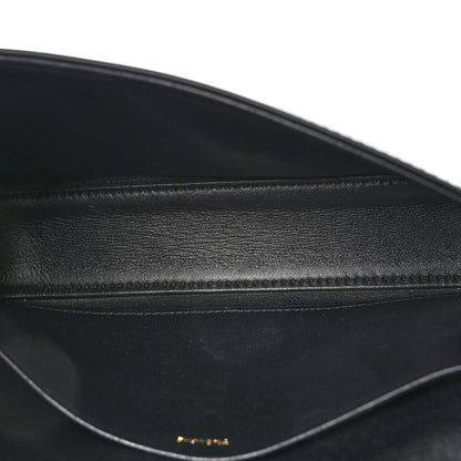 Celine Shiny Calfskin Triomphe Shoulder Bag Black 5 of 11