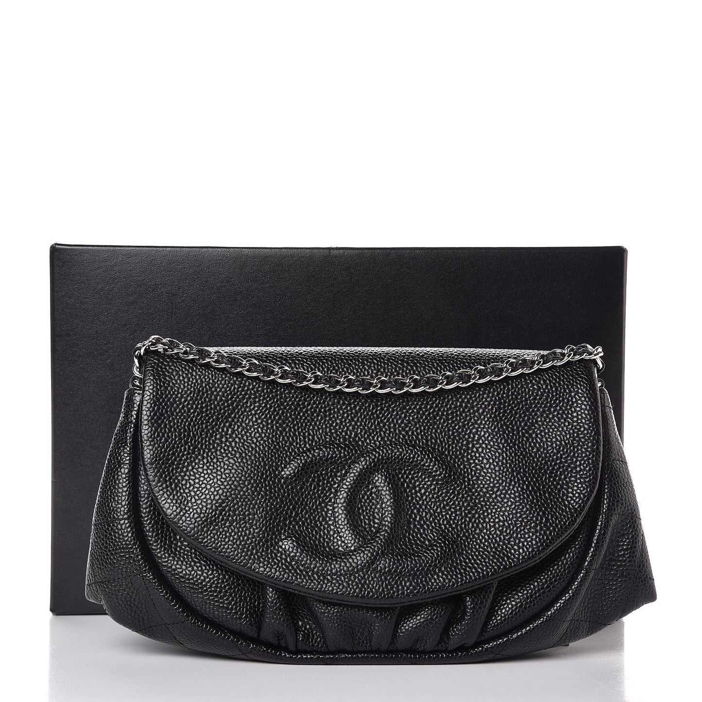 Caviar Half Moon Wallet On Chain WOC Black