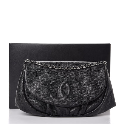 Chanel Caviar Half Moon Wallet On Chain WOC Black 9 of 9
