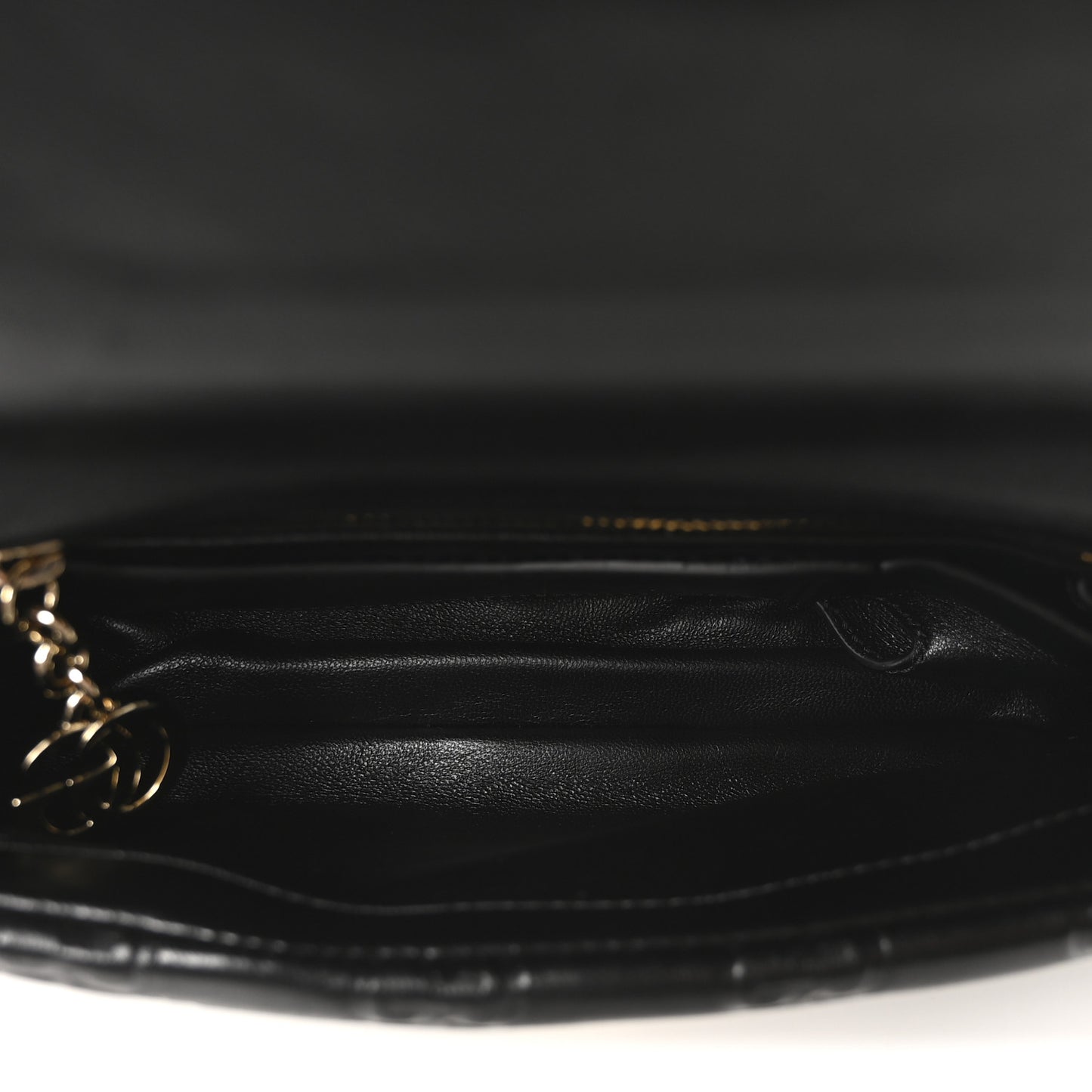 Lambskin Embossed Mini GG Milano Top Handle Shoulder Bag Black