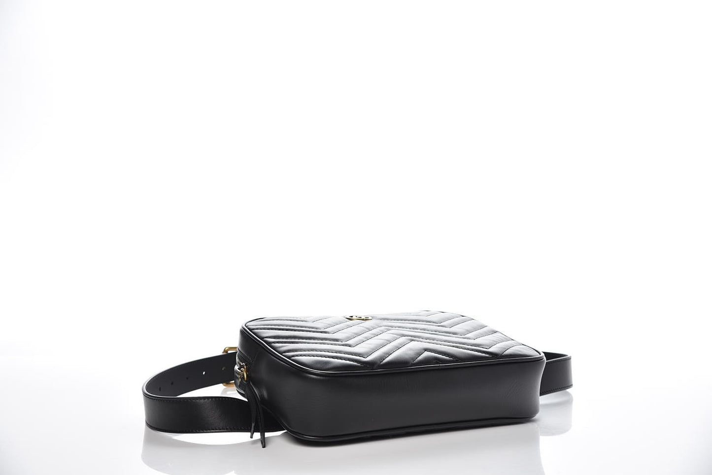 Calfskin Matelasse Mens GG Marmont Belt Bag 100 40 Black